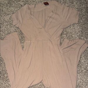Chic Women's Jumpsuit in Beige